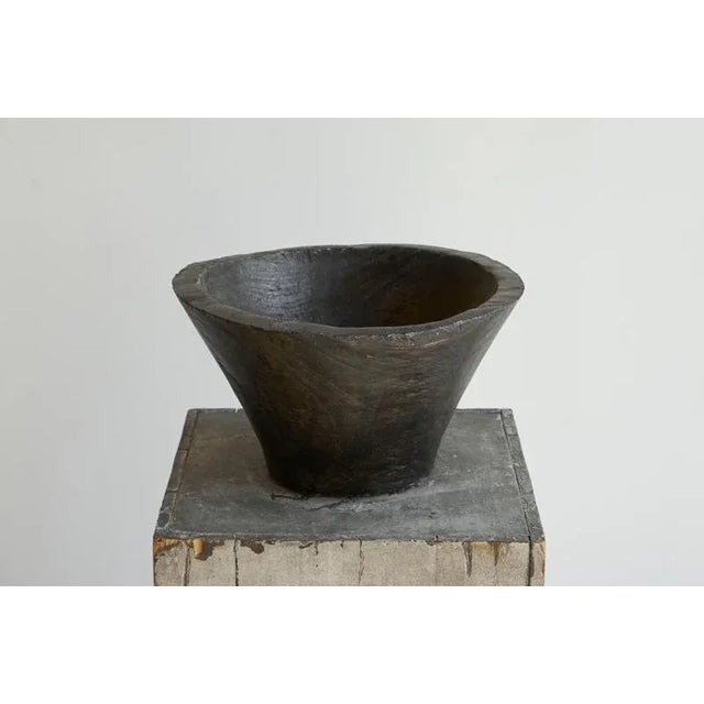 Large Antique 19th Century Wabi Sabi Bowl in Wood, 1890s For Sale - Image 9 of 12