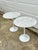 Eero Saarinen Vintage Marble Top Eero Saarinen Style Tulip Side Tables-A Pair For Sale - Image 4 of 11