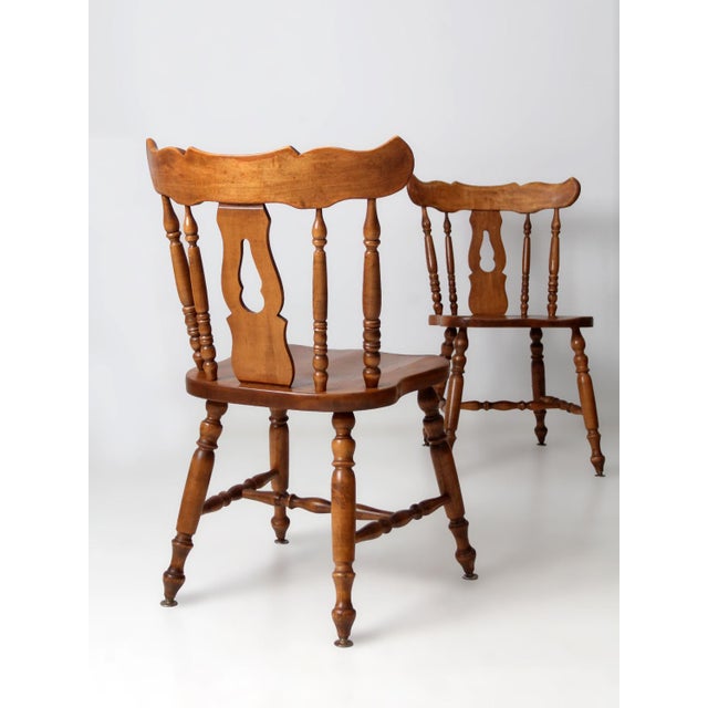 Farmhouse Vintage Dearborn Co Farmhouse Dining Chairs Set of 4 For Sale - Image 3 of 18