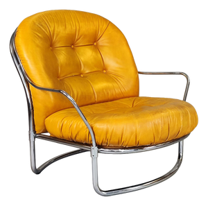 Leather Armchair by Carlo De Carli for Cidue, 1960s