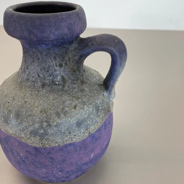 Pottery Fat Lava Vases in Purple-Red from Jopeko, Germany, 1970s, Set of 2 For Sale - Image 16 of 18