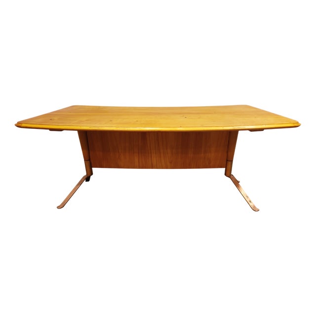 Mid-Century Curved Coffee Table, 1960s For Sale