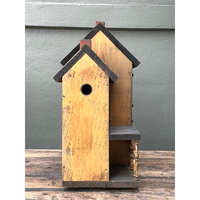American Vintage Patinated Large Bird House For Sale - Image 3 of 12