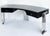 Leon Rosen 1980s Art Deco Style Lacquer, Stainless Steel Desk, Eugene Printz Style For Sale - Image 4 of 17