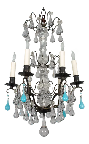 French Louis XV Style Crystal Chandelier