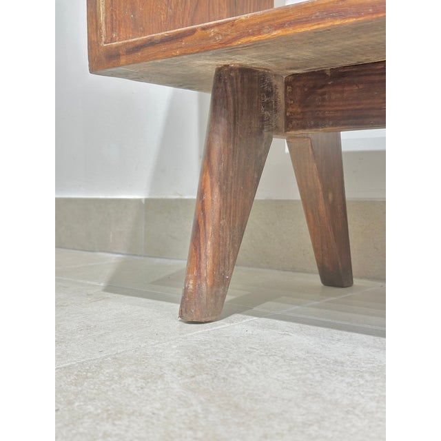 Wood Shelf by Pierre Jeanneret, 1950s For Sale - Image 7 of 16