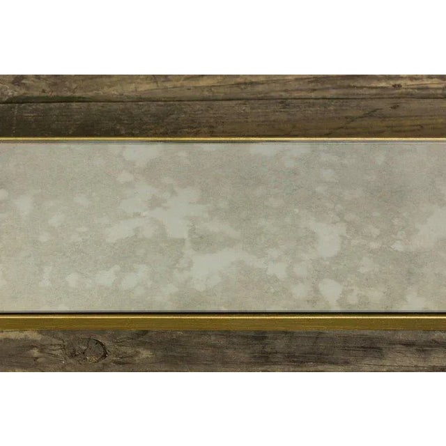 Early 21st Century Custom-Made Marcelo Console Table With Antique Mirror Shelving For Sale - Image 5 of 10