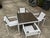 Metal Richard Schultz for Knoll 1966 Collection Outdoor Dining Table & 4 Chairs For Sale - Image 7 of 8