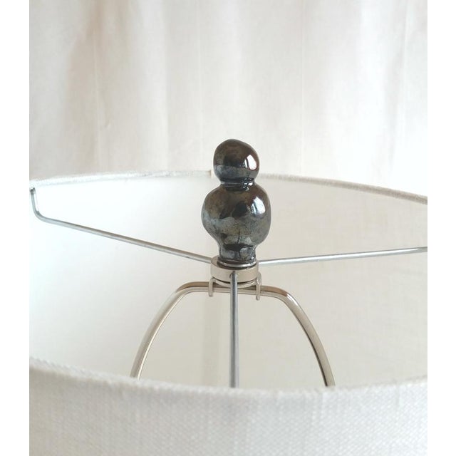 Metallic Black Lamp Finials A Pair Chairish