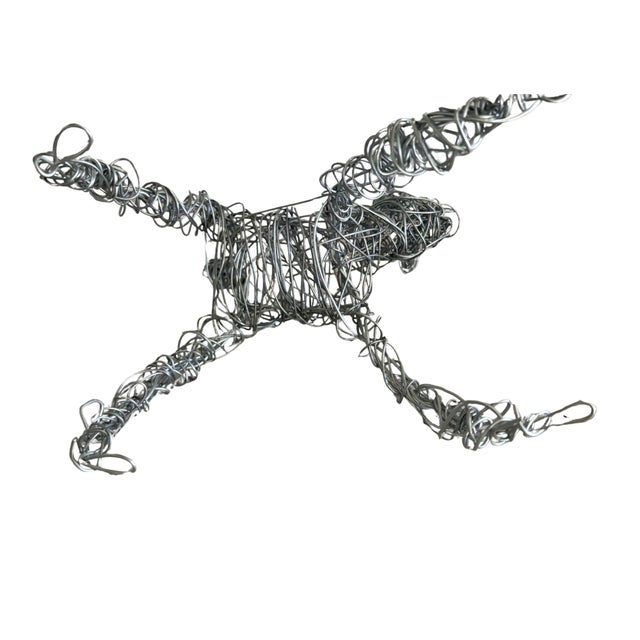 Hand-Made, One-of-a-Kind Wire Dog by Artist Christopher Shoemaker, 8.5” X 6” For Sale - Image 9 of 11