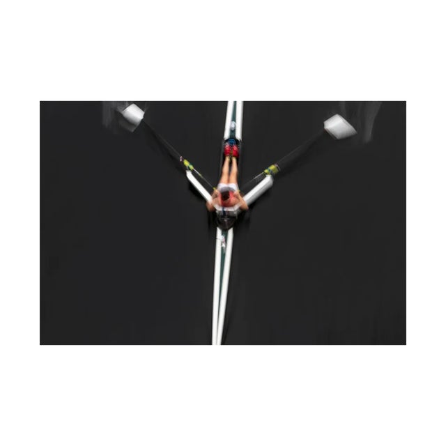 Mint Images, A Single Scull Boat and Rower on the Water, View From Above, Photographic Paper For Sale