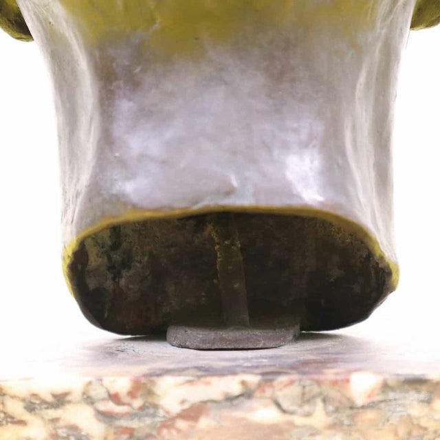 Valmore Gemignani, Metal Sculpture with Marble Base For Sale - Image 11 of 15