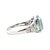 Metal 18k Gold 5.70 Carat Gfco Certified Aquamarine & Natural Diamond Ring, Size 6.75 For Sale - Image 7 of 12