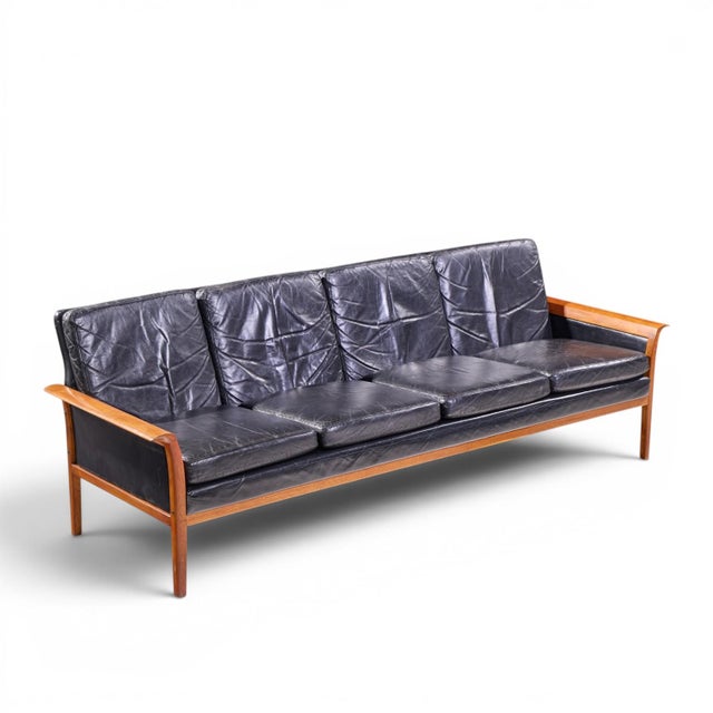 Knut Sæter for Vatne Møbler Mid Century Norwegian Teak Sofa For Sale - Image 9 of 9