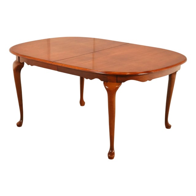 American Drew Traditional Cherry Dining Table With Two Leaves | Chairish