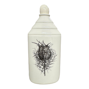 Laura Zindel Ceramic Bottle Set – Nature & Insect Art (4 Pieces)
