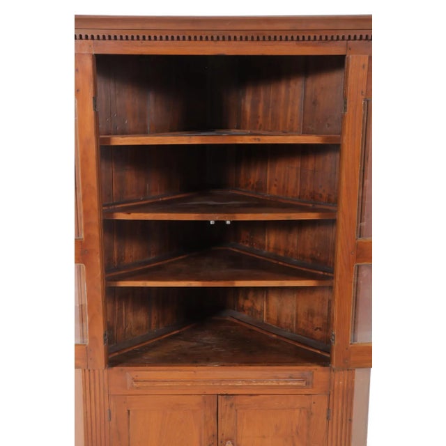 Late 19th Century Late 19th C. Traditional Style Walnut Corner Cabinet For Sale - Image 5 of 9