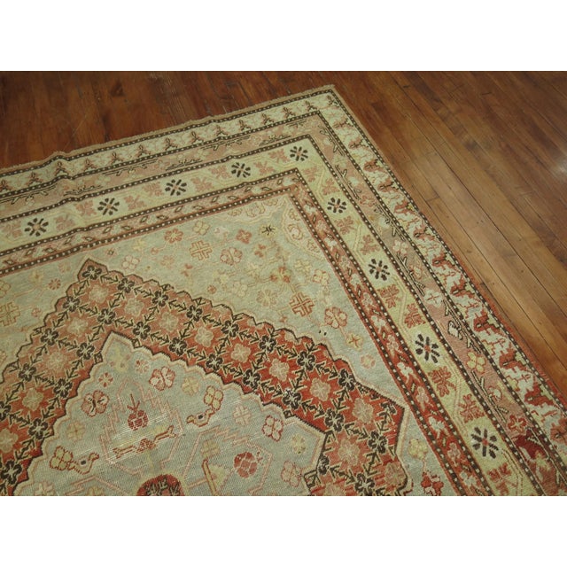 Large Geometric Antique Khotan rug no. 8340 For Sale - Image 4 of 8