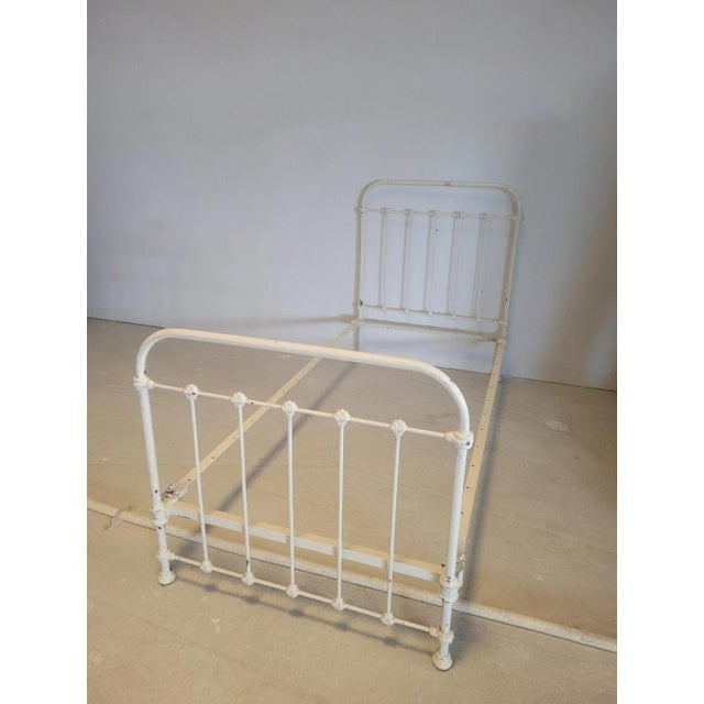 Antique Style Wrought Iron Bed, 1950s For Sale - Image 12 of 12