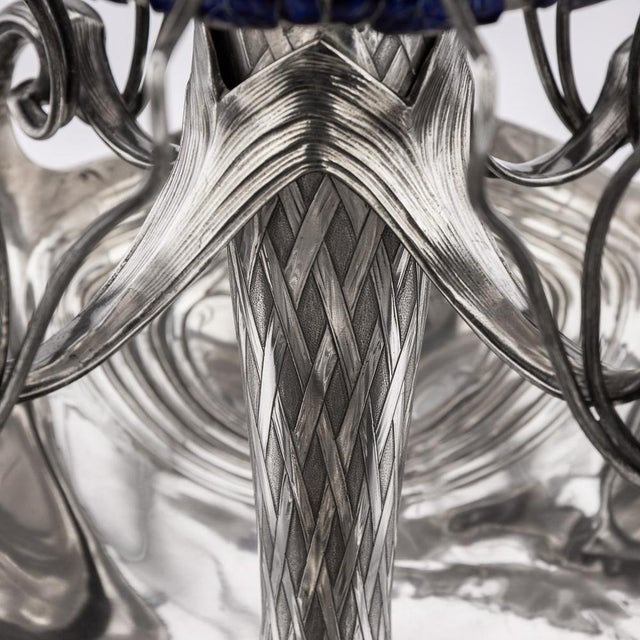 20th Century German Art Nouveau Silver & Enamel Centrepiece, 1900 For Sale - Image 15 of 18
