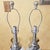Pair of Tall Chrome Crackle Glass Table Lamps – Vintage Hollywood Regency Glam 3-Way Lighting For Sale - Image 10 of 18