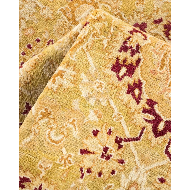 Textile Mogul, One-of-a-Kind Hand-Knotted Area Rug in Green, 6' 1" x 9' 0" For Sale - Image 7 of 8