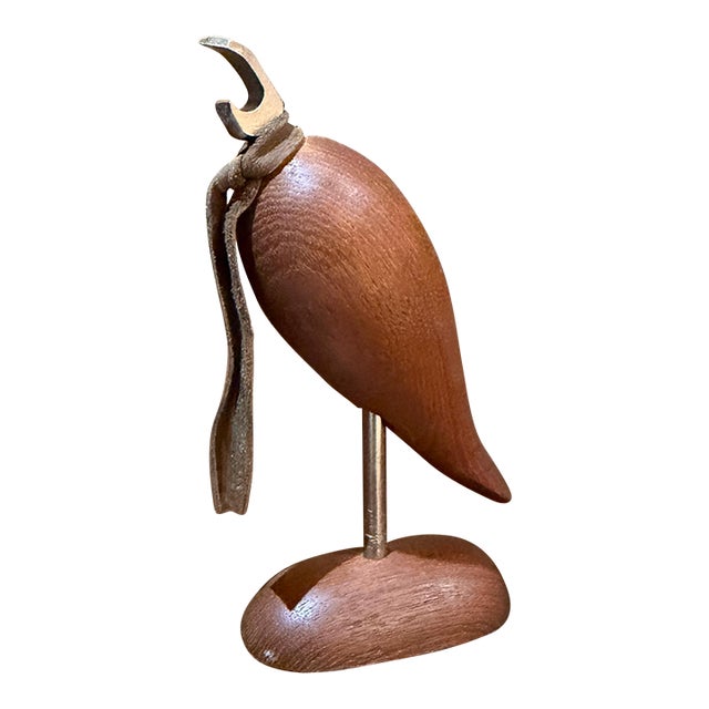 Wooden Bird Bottle Wine Opener Mid Century Modern Arne Basse For Sale