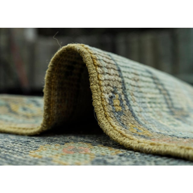 Textile Turkish Oushak Rug 2'7" x 9'9" #19204 For Sale - Image 7 of 8