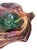 Murano Glass Footed Bowl Emerald Green, Pink & Clear, Italy, Late 20th Century For Sale - Image 4 of 7