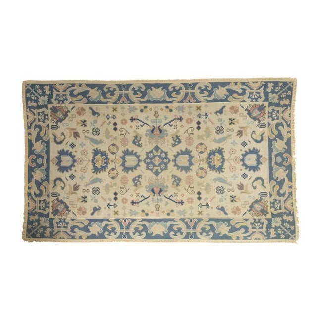Portuguese Arraiolos Wool Rug For Sale - Image 6 of 6