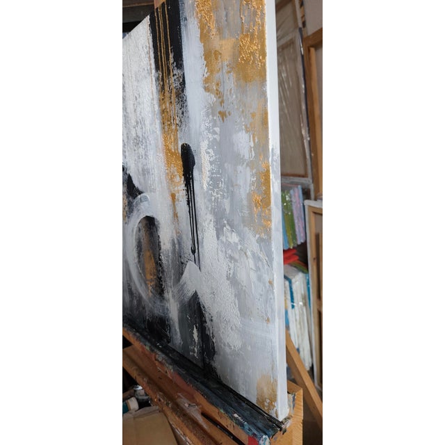 “Everything Flow, Everything Changes” (2026) — original acrylic painting on canvas by Ukrainian artist Olha Komisaryk....