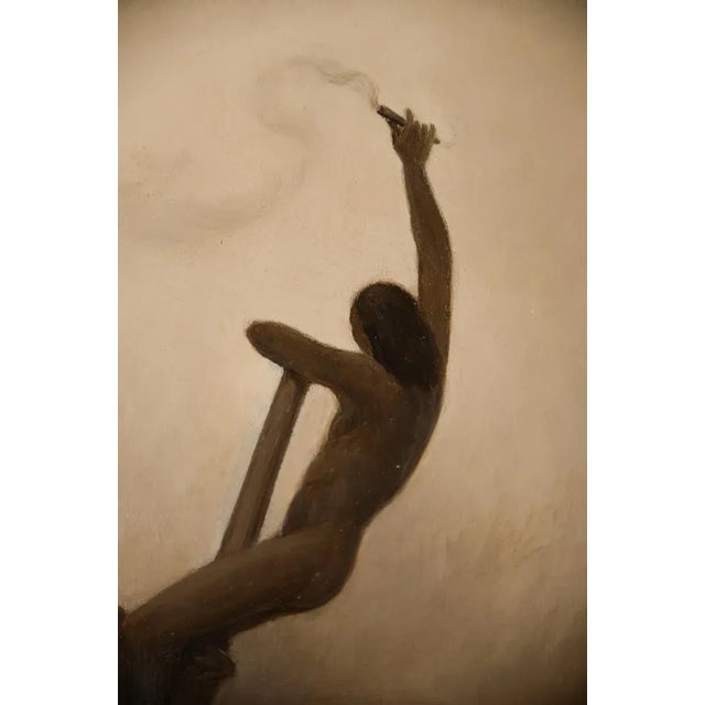 Native American Native American Legends Original Oil Painting For Sale - Image 3 of 9