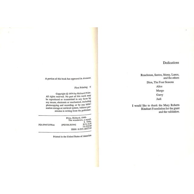 "The Wanderers" 1974 Price, Richard For Sale - Image 4 of 5