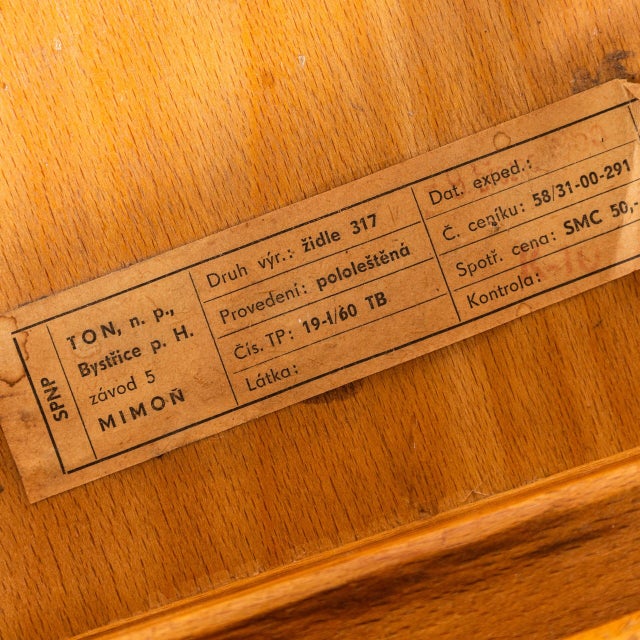 Honey Glossed Shield Back Dining Chairs, 1960s, Set of 4 For Sale - Image 9 of 12