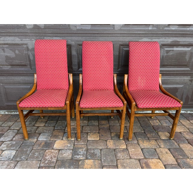 Vintage Henredon Scene One Campaign Dining Chairs For Sale - Image 10 of 10