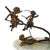 Bronze Charging Ram Figural Group Sculpture on Green Onyx Base For Sale In Greensboro - Image 6 of 8