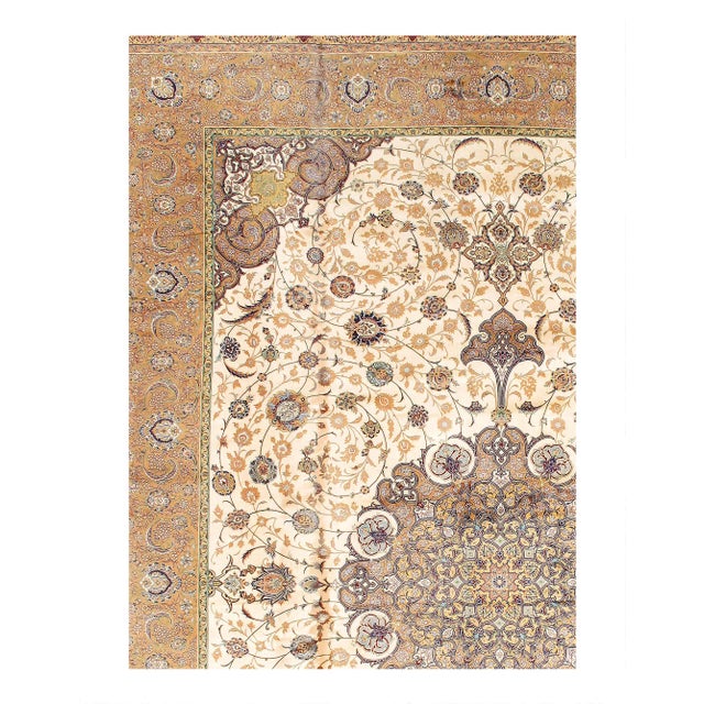Viscose on a cotton foundation with a medallion This rug has a dense, soft pile, and excellent quality, to ensure that you...