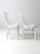Antique White Spindle Back Chairs Pair For Sale - Image 4 of 11