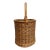 Vintage Rattan Handled Basket For Sale