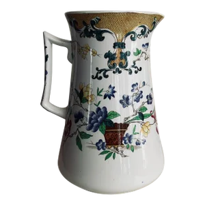 Magnificent C1865 Minton Aesthetic Movement Hand-Painted Bone China Pitcher