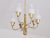 Six Arm Chandelier in Brass and Opal Glass by Edvard Hagman, Sweden, 1956 For Sale - Image 9 of 12