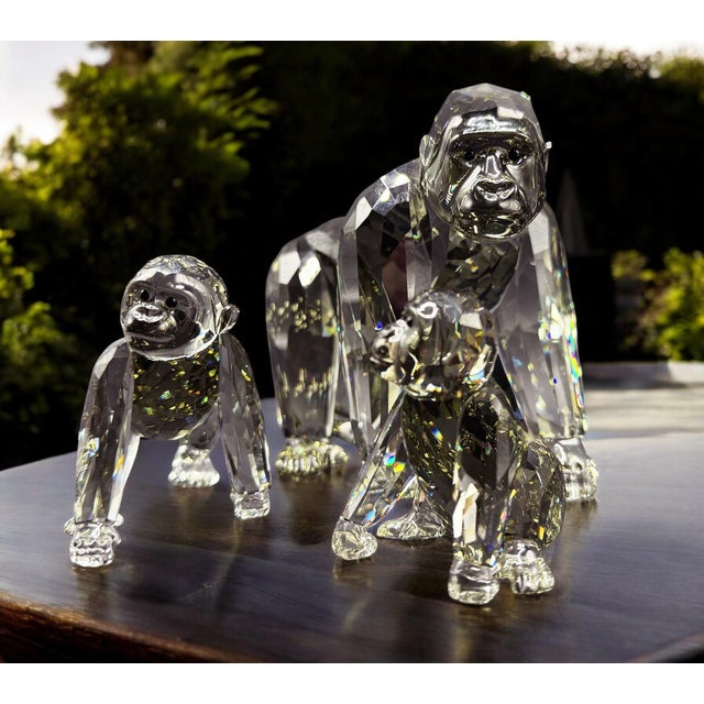 SCS Annual Edition 2009 Gorillas Family from Swarovski, Set of 3 For Sale - Image 9 of 18