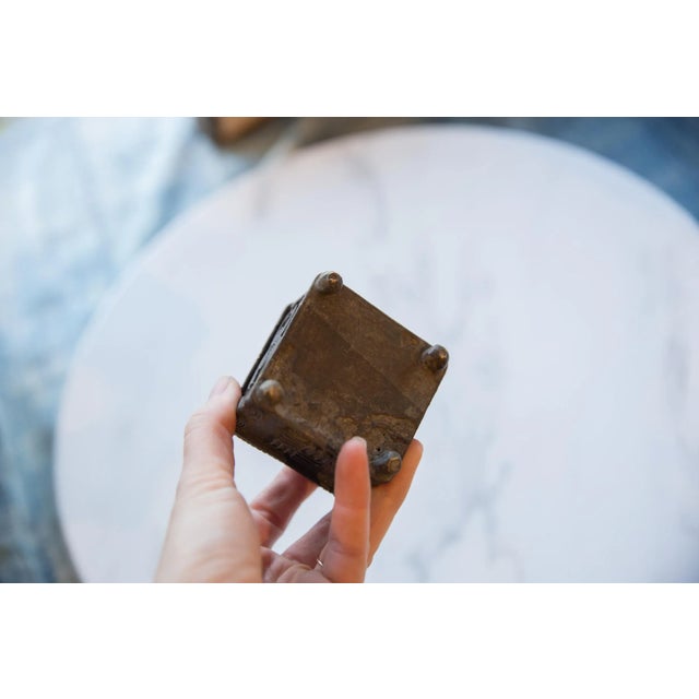 Bronze Vintage African Bronze Stick Bundle Box For Sale - Image 8 of 11