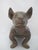 Large Colima Mexican Pottery Reproduction Plump Dog Statue With Earrings For Sale - Image 12 of 12