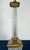 1950s Vintage Neoclassical Diamond-Cut Crystal & Brass Ionic Column Table Lamp For Sale - Image 5 of 10