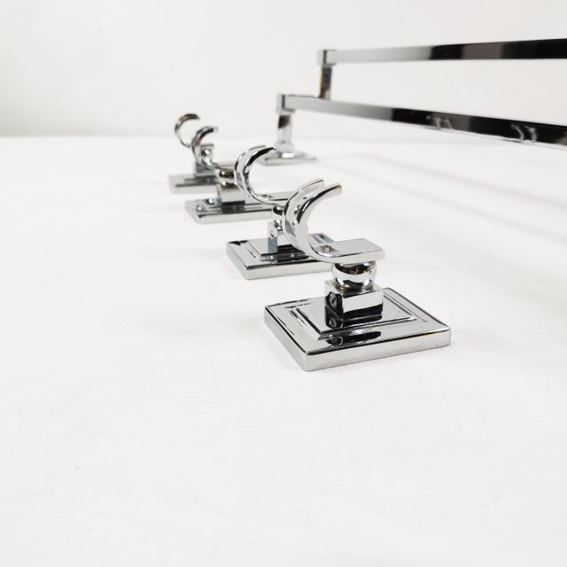 Mid-Century Modern Vintage Wall-Mounted Bathroom Hangers, Germany, 1980s, Set of 5 For Sale - Image 3 of 16