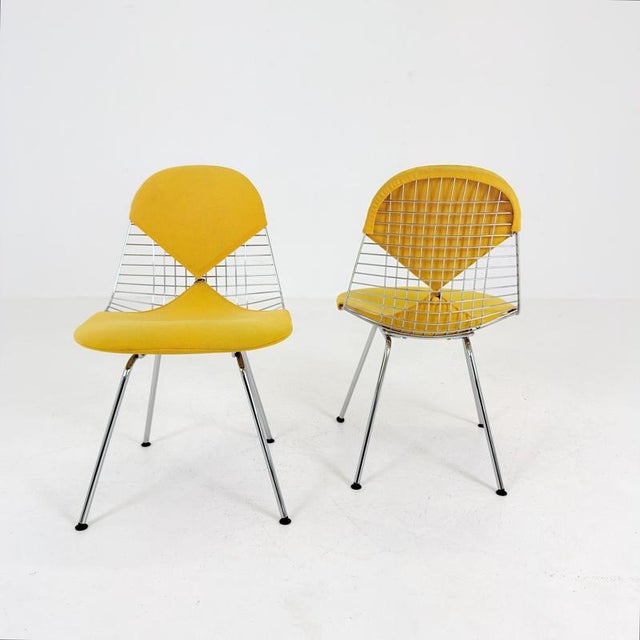 Industrial Mid-Century DKX-2 Wire Chair by Charles & Ray Eames for Herman Miller, 1970s For Sale - Image 3 of 15