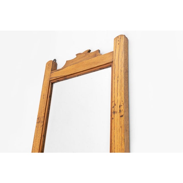 French Wooden Shaving Cabinet with Mirror, 1890s For Sale - Image 5 of 12