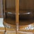 1920s Demi-Lune Commode, Marquetry, Two Doors, Two Shelves, Glass Top For Sale - Image 12 of 12
