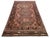 A large vintage handwoven kilim from Maimana in northern Afghanistan, in a softened palette of rose, slate blue, chocolate...